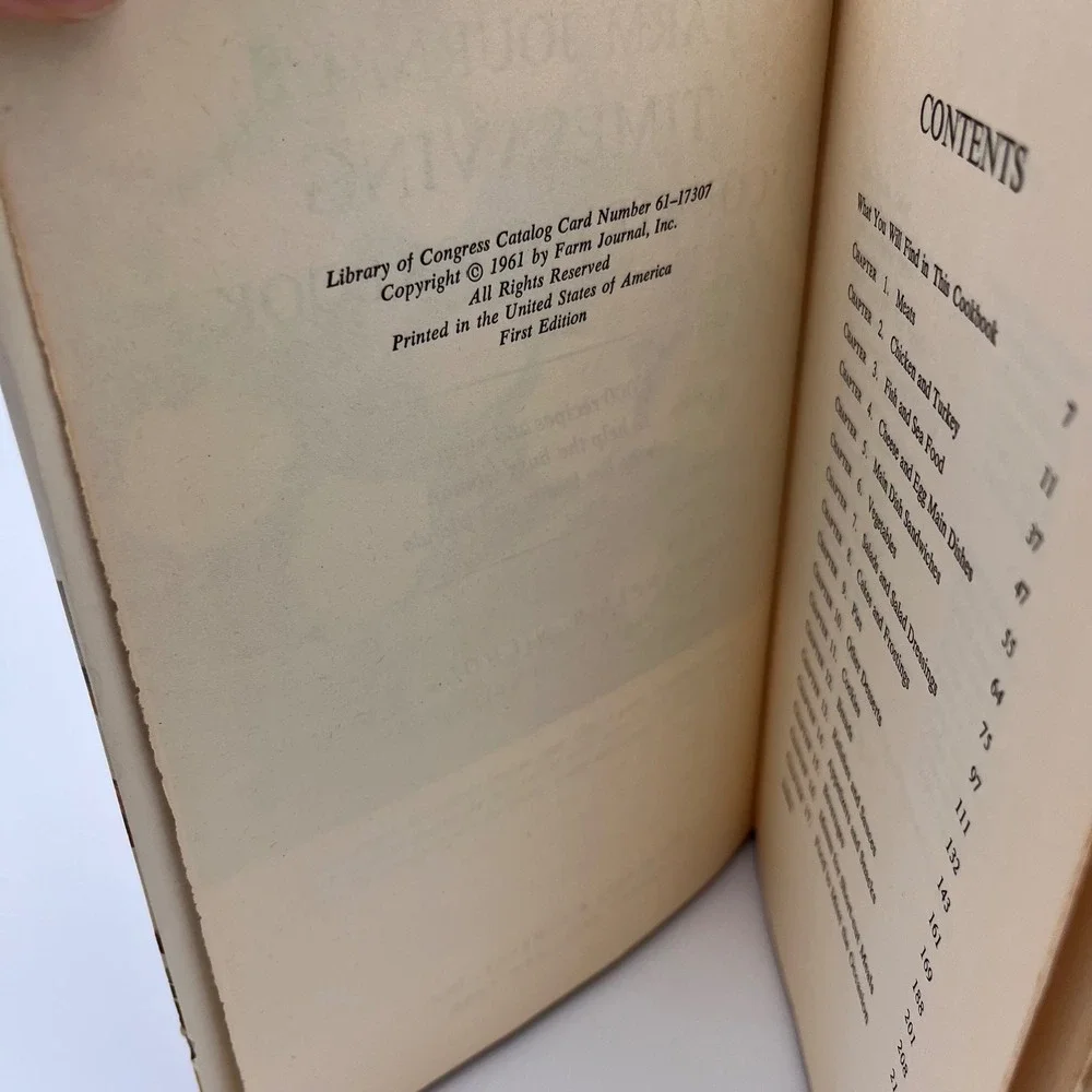 Farm Journal Timesaving Country Cookbook 1961 First Edition Nell Nichols Vintage